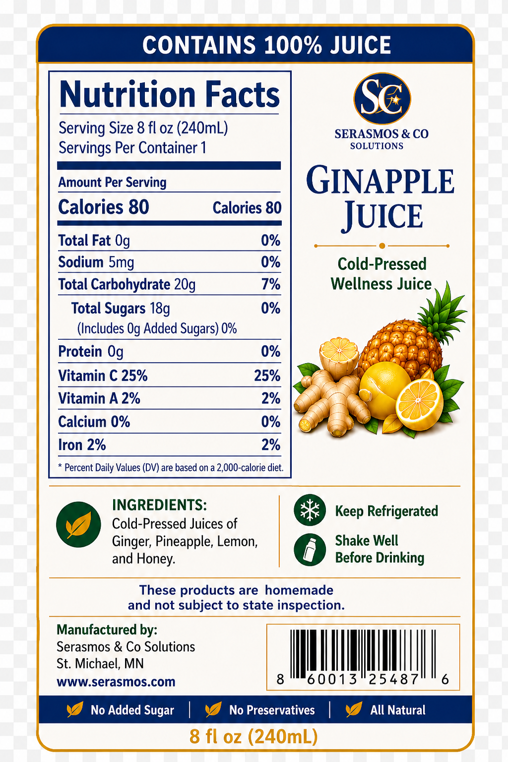 Wellness Ginapple Drink - Image 4