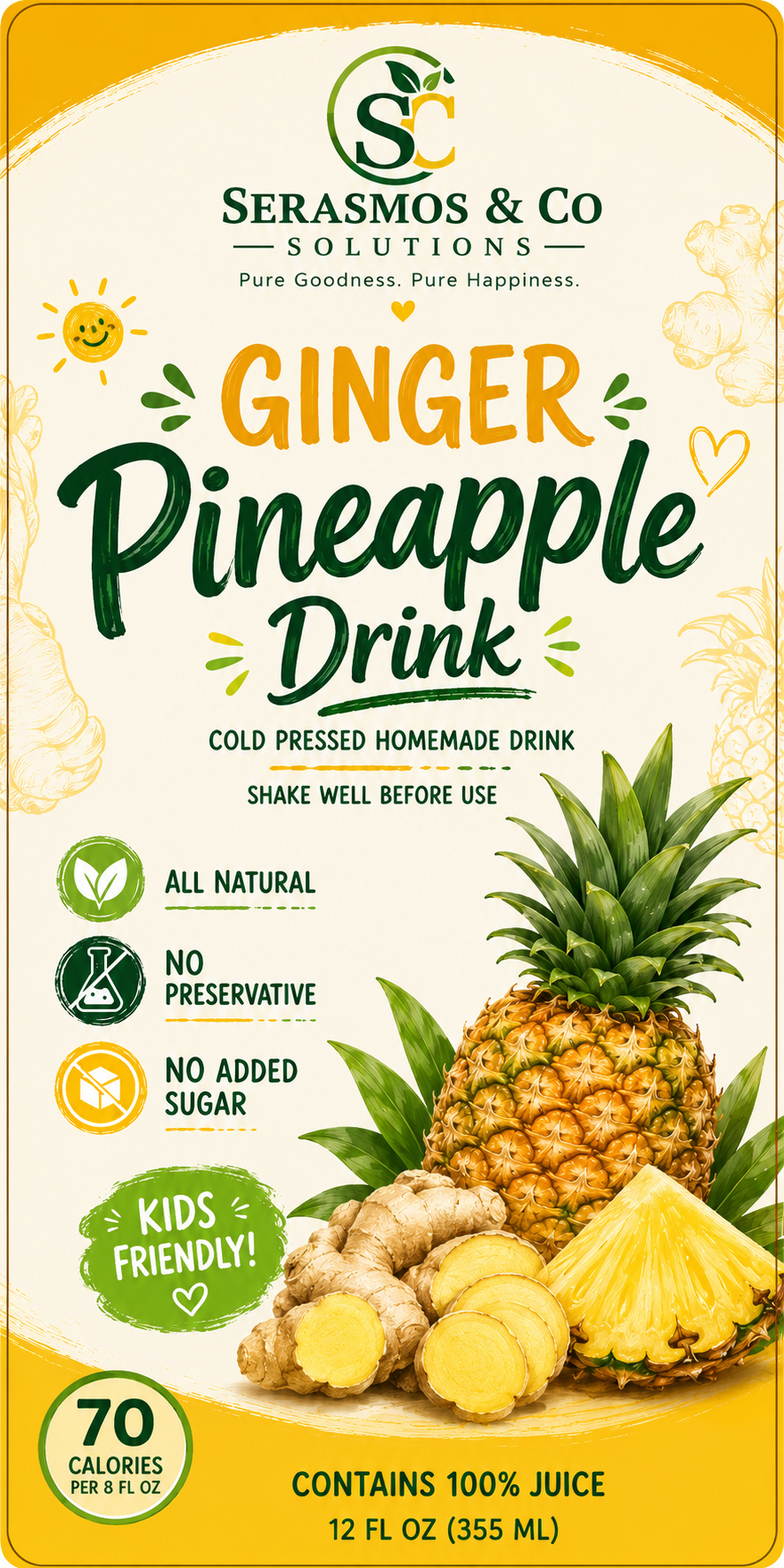 Wellness Ginger Pineapple Drink