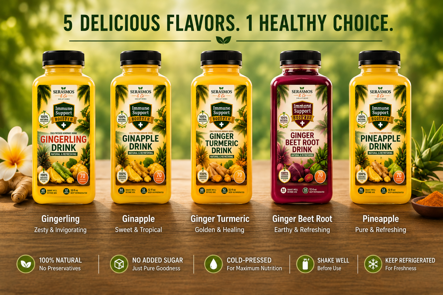 Serasmos wellness juice collection